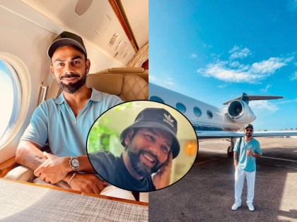 Rohit Sharma & Virat Kohli get break after India vs West Indies series, Global air charter services arranged a special flight for King Kohli   | रोहित शर्मा, विराट कोहली यांना पुन्हा विश्रांती; किंग कोहलीसाठी विशेष चार्टर विमान