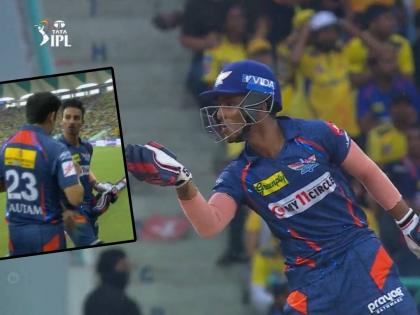 IPL 2023, LSG vs CSK Live Marathi : Rain stops play in Lucknow, LSG 125/7 in 19.2 overs, (Ayush Badoni 59*; Moeen Ali 2/13), Gautam Gambhir appreciating Ayush | IPL 2023, LSG vs CSK Live : आयुष बदोनी चेन्नईला भिडला; पावसामुळे खेळ थांबला, गौतम गंभीर पुन्हा चर्चेत आला