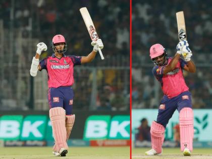 IPL 2023, KKR vs RR Live Marathi : Yashasvi Jaiswal scored unbeaten 98 runs and his 50 came in just 13 deliveries, Sanju Samson unbeaten 48 runs, RR win by 9 wickets | IPL 2023, KKR vs RR Live : यशस्वी जैस्वालच्या नाबाद ९८ धावा, संजूच्या नाबाद ४८; राजस्थानचा १३.१ षटकांत विजय