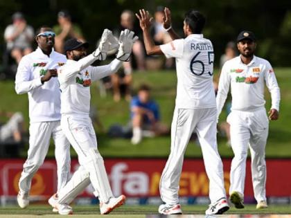 New Zealand needs 257 runs to win the 1st Test of last day, If it's an NZ win or Draw then India will qualify for the WTC final | NZvsSL:  श्रीलंकेने पहिल्या कसोटीत न्यूझीलंडला दिले टफ टार्गेट, किवींचा संघ इतिहास रचेल तरच भारत WTC Final मध्ये टिकेल!