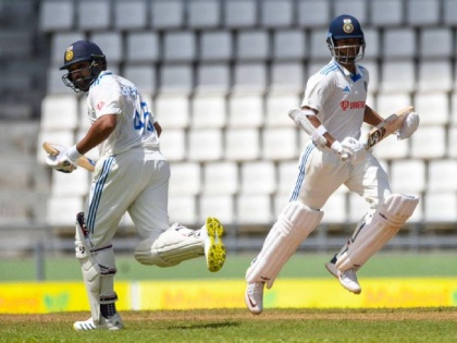 IND vs WI 1st Test Live updates Marathi : Historic - Rohit Sharma and Yashasvi Jaiswal register the highest opening partnership in West Indies for India. | इतिहास घडला! यशस्वी जैस्वाल-रोहित शर्मा जोडीने १७ वर्षांपूर्वीचा दोन दिग्गजांचा विक्रम मोडला