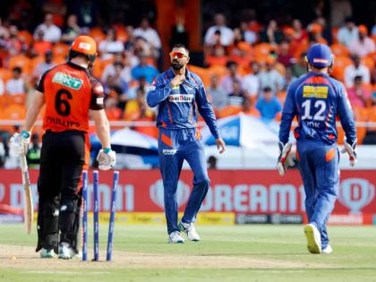 IPL 2023, SRH vs LSG Live Marathi : Two unplayable deliveries, Krunal Pandya leads from the front with a double-strik, Video  | IPL 2023, SRH vs LSG Live : कृणाल पांड्याचे सलग २ unplayable चेंडू! हैदराबादच्या फलंदाजांचे उडवले 'दांडू' Video