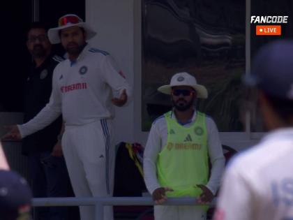 IND vs WI 1st Test Live updates Marathi : India have declared at 421-5, West Indies trail by 271 runs. Rohit Sharma Waited 20 balls for Kishan to get on the board, and declared immediately | IND vs WI 1st Test : इशान किशनच्या १ रन साठी रोहित शर्मा थांबला, त्यानंतर बघा काय प्रकार घडला