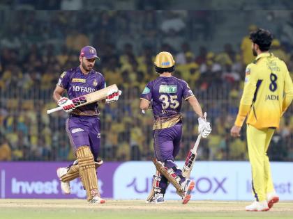 IPL 2023, CSK vs KKR Live Marathi : Rinku Singh ( 54) & Nitish Rana (57*) pair rescued Kolkata Knight Riders; beat Chennai Super Kings and keep play offs hope alive | IPL 2023, CSK vs KKR Live : कोलकाताने Play Offs च्या आशा जीवंत ठेवल्या; रिंकू सिंग-नितीश राणाने सामना फिरवला