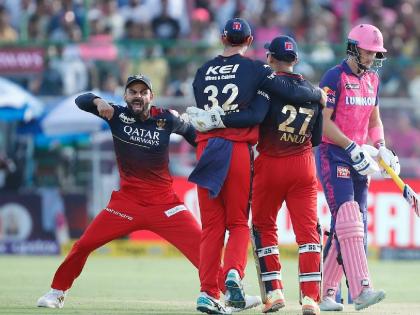 IPL 2023, RR vs RCB Live Marathi : Royal Challengers Bangalore won by 112 runs, Rajasthan Royals 59 all out (10.3 target: 172) RCB's comeback in the race for the Play Offs | IPL 2023, RR vs RCB Live : ५९ All Out! RRने स्वतःसाठी 'खड्डा' खणला; RCBचे Play Offs च्या शर्यतीत कमबॅक