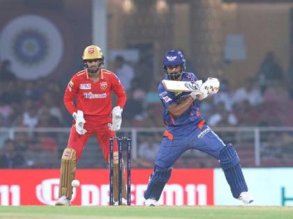 IPL 2023, PBKS vs LSG Live : KL Rahul becomes the fastest batter to complete 4000 runs in IPL history; He scored 74 in 56 balls, Lucknow Super Giants have been restricted to 159/8 | IPL 2023, PBKS vs LSG Live : लोकेश राहुलची 'वेगवान' खेळी! गेल, वॉर्नर, विराटला मागे टाकले; लखनौला सन्मानजनक धावा दिल्या करून 