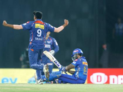 IPL 2023, LSG vs MI Live Marathi : Lucknow Super Giants Won by 5 Run(s), MOHSIN KHAN - THE HERO OF LSG, MI needed 11 in 6 balls with David and Green - 0,1,1,0,1,1 | IPL 2023, LSG vs MI Live : मुंबई इंडियन्सने 'माती' खाल्ली; सूर्यकुमारच्या विकेटने मॅच फिरली, LSG ची भरारी