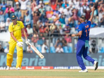 IND vs AUS, 1st ODI Live Update Marathi : India needs 189 to win, this is second lowest scores against India in India (batting first) by Australia's, Australia lost the last 8 wickets for just 59 runs. | IND vs AUS, 1st ODI Live : ५९ धावांत ८ विकेट गमावल्या, ऑस्ट्रेलियाचा संघ तंबूत परतला; मोहम्मद शमीने सामना फिरवला 