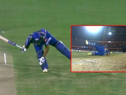 IPL 2023, SRH vs MI Live Marathi : Ishan Kishan drills a half-volley back down the ground. Too quick for Rohit Sharma to get out of the way. Hit on the top of the pad, Rohit Sharma dismissed for 28 in 18 balls. | IPL 2023, SRH vs MI Live : रोहित शर्मा थोडक्यात वाचला; इशानच्या 'त्या' कृतीनंतर हिटमॅन मैदानावर नाही टिकू शकला