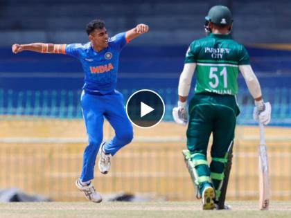 IND A vs PAK A : Rajvardhan Hangargekar & Manav Suthar with two wicket,  Pakistan 'A' 78/5 after 23 overs, Video | IND vs PAK : MS Dhoniच्या पठ्ठ्याने पाकिस्तानला धडा शिकवला; भारताने निम्मा संघ तंबूत पाठवला