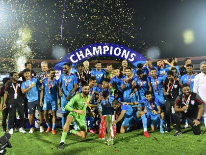 Indian football team donates Rs 20 lakh from their Intercontinental Cup prize money to families of Balasore train accident victims  | बालासोर ओडिशा ट्रेन अपघातातील मृतांच्या कुटुंबीयांसाठी भारतीय संघाची २० लाखांची मदत