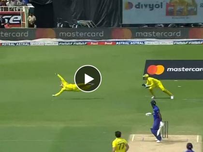 IND vs AUS 2nd ODI Live Update Marathi : Unreal catch by Steve Smith, Hardik Pandya gone, Mitchell Starc on fire with 4/27, India are FIVE down, Video  | IND vs AUS 2nd ODI Live : नाद खुळा! स्टीव्ह स्मिथने सामन्यात दुसरा अफलातून झेल टिपला, भारताचा निम्मा संघ ४९ धावांत तंबूत परतला, Video 