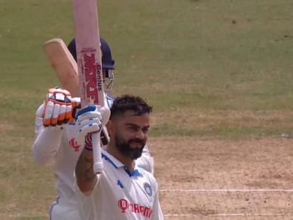 IND vs WI 2nd Test Live Marathi : 76TH INTERNATIONAL CENTURY BY Virat Kohli, BECOMES THE FIRST PLAYER TO SCORE HUNDRED ON 500th MATCH. | IND vs WI 2nd Test : विराट कोहलीचे ७६ वे आंतरराष्ट्रीय शतक; ५००व्या आंतरराष्ट्रीय सामन्यात नोंदवला भीमपराक्रम