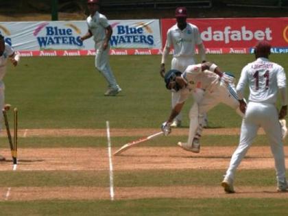 IND vs WI 2nd Test Live Marathi : Virat Kohli run out on 121 runs in 206 balls with 11 fours in his 500th match, India 342/5, Video | IND vs WI 2nd Test : थांबला, तिथे घात झाला! चोरटी धाव घेण्याच्या नादात विराट कोहली रन आऊट झाला