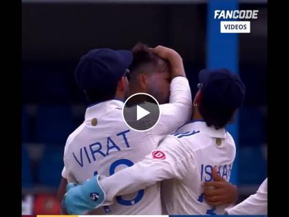 IND vs WI 2nd Test  Live Marathi : Virat Kohli hugged Mukesh Kumar when he picked his maiden Test wickets for India, Video | टॅक्सी चालकाच्या मुलाने विकेट मिळवली, विराट कोहलीने घट्ट मिठी मारली; पण मॅच थांबली, Video 