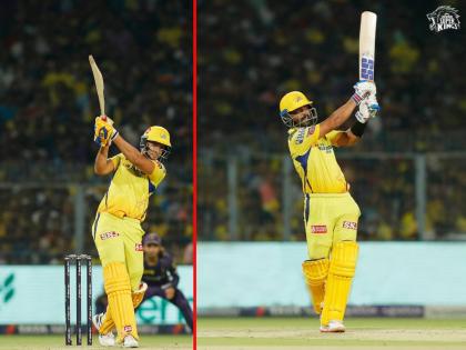 IPL 2023, KKR vs CSK Live Marathi : Shivam DUBE ( 50)  & Ajinkya RAHANE ( 71*) ADDED 85 RUNS FROM JUST 32 BALLS, CSK post 235/4 Vs KKR | IPL 2023, KKR vs CSK Live : १८ Six, १४ Fours! अजिंक्य रहाणेचे वादळ घोंगावले; शिवम, ऋतुराज, डेव्हॉन यांनीही KKRला झोडले