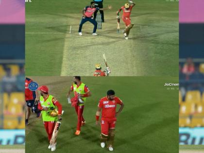 IPL 2023, RR vs PBKS Live : Prabhsimran Singh 60 runs from 34 balls, Shikhar Dhawan's straight shot hits Bhanuka Rajapaksa on the arm, and he has walked off the pitch injured | IPL 2023, RR vs PBKS Live : प्रभसिमरन सिंगची वादळी खेळी! शिखर धवनने स्वतःच्याच फलंदाजाला केले रिटायर्ड हर्ट