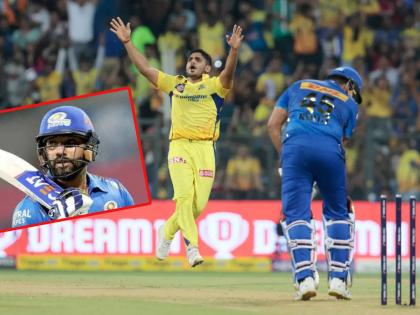 IPL 2023, MI vs CSK :  Rohit Sharma completed 5000 runs for Mumbai Indians, He is the first player to achieve this for the Mumbai franchise, he dismissed for 21 in 13 balls, What a delivery by Tushar Deshpande!, Video | IPL 2023, MI vs CSK : दमदार सुरूवात, पण रोहित शर्मा बाद; नोंदवला MI कडून कुणालाच न जमलेला विक्रम, Video