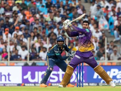 IPL 2023, GT vs KKR Live : End of a crazy knock from Venkatesh Iyer. 83 runs from 40 balls with 8 fours and 5 sixes, missed The first KKR century since Brendon McCullum in 2008 | IPL 2023, GT vs KKR Live : १३ चेंडूंत ६२ धावा! वेंकटेश अय्यरने धुतले, शतक हुकले; २५ वर्षांनंतर पराक्रम करण्याची संधी गमावली 