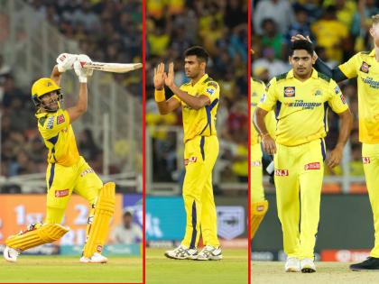 IPL 2023, CSK vs GT Live : Gujarat Titans win by 5 wickets, Ruturaj Gaikwad 92 runs, Rajvardhan Hangargekar 2 wickets and Impact player Tushar Deshpande key wicket, but chennai Super kings failed  | IPL 2023, CSK vs GT Live : चेन्नई सुपर किंग्सकडून ३ 'मराठी' खेळाडूंनी किल्ला लढवला, पण गुजरात टायटन्स सरस ठरला 