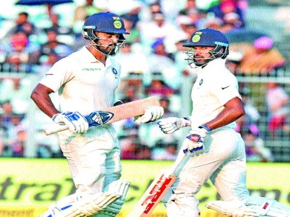 Dhawan, Rahul Saware, India second innings 171 | धवन, राहुल यांनी सावरले, भारत दुसरा डाव १ बाद १७१