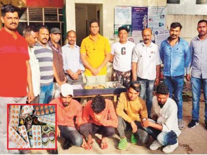 Tell you what, dumb pills seized by police; Five people providing 'buttons' were arrested | काय सांगता, पोलिसांनी पकडल्या गुंगीच्या गोळ्या; ‘बटन’ पुरवणारे पाचजण ताब्यात 