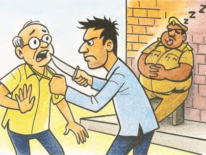 छत्रपती संभाजीनरात आता सकाळीही लूट; ज्येष्ठ नागरिकास गळ्याला चाकू लावून दागिने हिसकावले