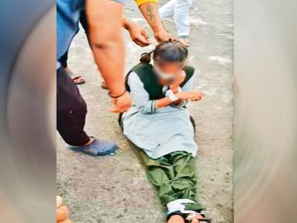 Schoolgirl taken to rooftop; He was released with his hands and feet tied | धक्कादायक! शाळकरी मुलीला छतावर नेलं; हात-पाय, तोंड बांधून सोडून दिलं