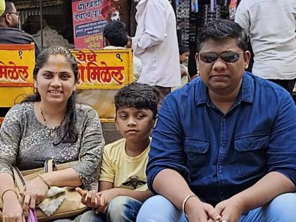 Businessman Deepak Gaikwad, who strangled his wife and son, was arrested by the police on Saturday | ...अन्यथा मुलीचा मृतदेह ताब्यात घेणार नाही; अश्विनीच्या माहेरच्यांचा इशारा