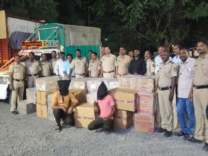 Latur: Tempo of Gutkha coming from Karnataka caught, two arrested, 33 lakh worth seized | Latur: कर्नाटकमधून येणारा गुटख्याचा टेम्पो पकडला, दाेघांना अटक, ३३ लाखांचा मुद्देमाल जप्त