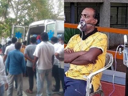 death of 'that' patient who successfully fought for the bed failed in nashik munciple for corona | Corona : बेडसाठी आंदोलनाचा लढा यशस्वी करणाऱ्या 'त्या' रुग्णाची मृत्युशी झुंज अपयशी