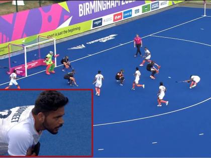 Commonwealth Games 2022 Hockey : Hat-trick by Harmanpreet Singh, 1 goal from Gujant Singh, Indian men's hockey team beat Wales and enter into Semi Finals  | Commonwealth Games 2022 : हरमनप्रीत सिंगची हॅटट्रिक; भारतीय पुरुष संघाची उपांत्य फेरीत धडक, वेल्सवर ४-१ असा विजय