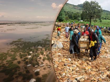 झिम्बाव्बेतील मोझाम्बिक शहर इडाई चक्रीवादळामुळे उद्ध्वस्त