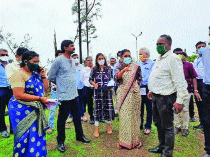 Cyclone Nisarga: Central team reviews damage | Cyclone Nisarga: केंद्रीय पथकाने घेतला नुकसानीचा आढावा