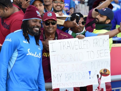 India vs West Indies: On his birthday, he came to England from Canada and Chris Gayle give him gift | India vs West Indies : वाढदिवसासाठी तो कॅनडाहून इंग्लंडला आला आणि त्याला गेल पावला