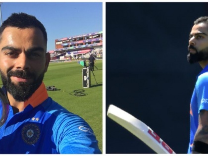 India vs West Indies: Virat Kohli took selfie after win, watch video ... | India vs West Indies : चाहत्यांबरोबर सेल्फी काढायचा मोह कोहलीला आवरता आला नाही, पाहा व्हिडीओ...