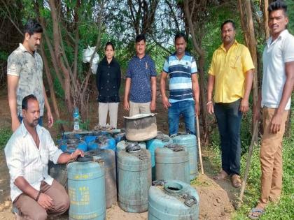 The cavalry wreck havoc | गावठी हातभट्टीचा दारुअड्डा उद्ध्वस्त