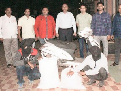 LCB nabbed two cannabis dealers | गांजाची खरेदी-विक्री करणाऱ्या दोघांना एलसीबीने पकडले LCB nabbed two cannabis dealers | गांजाची खरेदी-विक्री करणाऱ्या दोघांना एलसीबीने पकडले