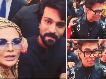 Karan Johar get trolled over ignored Rakhi Sawant in RRR success party | Video: राखी सावंतसोबत करण जोहरचं वागणं बघून भडकले लोक, म्हणाले - अ‍ॅटिट्यूड खराब आहे