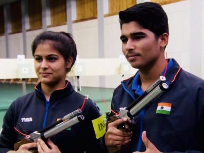 Breaking news: India's gold medal in shooting World Cup | Breaking news : नेमबाजी वर्ल्डकपमध्ये भारताला सुवर्णपदक