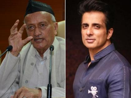 Governor bhagatsingh Koshyari also impressed by Sonu Sood's work for migrants MMG | सोनू सूदच्या कामानं राज्यपाल कोश्यारीही इम्प्रेस, थेट फोन करुन कौतुक