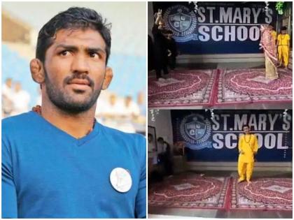 lord ram insulted in haryana tohana saint mary dav school london olympic medalist yogeshwar dutt demanded for strict action against school | Video: हरियाणाच्या शाळेत प्रभू श्रीरामांची थट्टा; ऑलिम्पिक मेडलिस्टनं केली मान्यता रद्द करण्याची मागणी