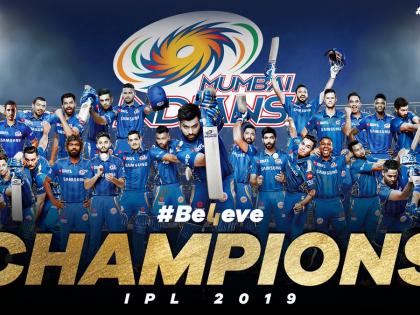 IPL 2019: Mumbai's Celebration of victory, Watch Video | IPL 2019 : मुंबईने केले विजयाचे सेलिब्रेशन, पाहा व्हिडीओ