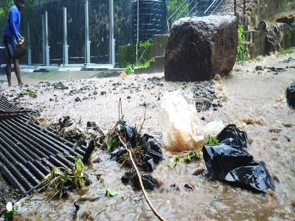 Due to heavy rains in the Rohtas, the people of the Kargil | रोह्यात जोरदार पावसामुळे नागरिकांची तारांबळ