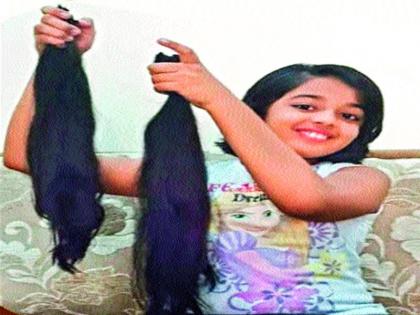 13 year old Aditi Jain's initiative in Chichwad, donated the hair for cancer victims | कर्करोगग्रस्तांसाठी केले केस दान, चिंचवडमधील १३ वर्षीय आदिती जैनचा पुढाकार