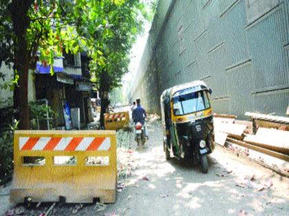  Thakurli flyover work, resentment to residents | ठाकुर्ली उड्डाणपुलाचे काम रखडले, रहिवाशांना होतोय मनस्ताप