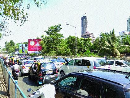 Traffic on the Dadar TT bridge! | दादर टीटी पुलावरील वाहतूककोंडीला उतारा मिळेना!