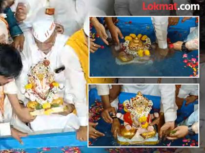 Pune Ganpati Festival Morya, Morya Dagdusheth Ganapati Bappas grand finale procession in Shri Gannayak Rath | Pune Ganpati Festival : मोरया, मोरया...! 'दगडूशेठ' गणपती बाप्पांची श्री गणनायक रथातून वैभवशाली सांगता मिरवणूक Pune Ganpati Festival Morya, Morya Dagdusheth Ganapati Bappas grand finale procession in Shri Gannayak Rath | Pune Ganpati Festival : मोरया, मोरया...! 'दगडूशेठ' गणपती बाप्पांची श्री गणनायक रथातून वैभवशाली सांगता मिरवणूक