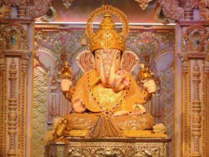 Moraya! Angarki Chaturthi closed for 'Dagdusheth' Ganpati temple darshan; Online darshan facility for devotees | मोरया! अंगारकी चतुर्थीच्या निमित्ताने 'दगडूशेठ'ला आकर्षक सजावट; 'श्रीं'च्या दर्शनाची ऑनलाईन सोय