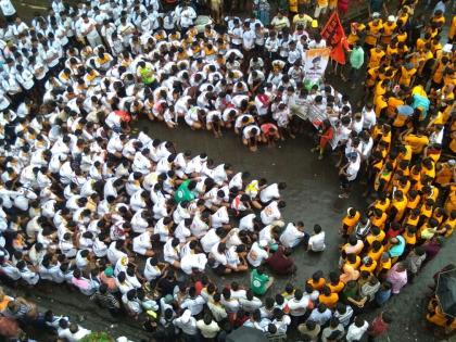 Netaji Palkar Chowk Mitra Mandal's Govinda team gets honorary Dahihandi man in Chalisgaon | नेताजी पालकर चौक मित्र मंडळाचे गोविंदा पथक ठरले चाळीसगावच्या मानाच्या दहीहंडीचे मानकरी